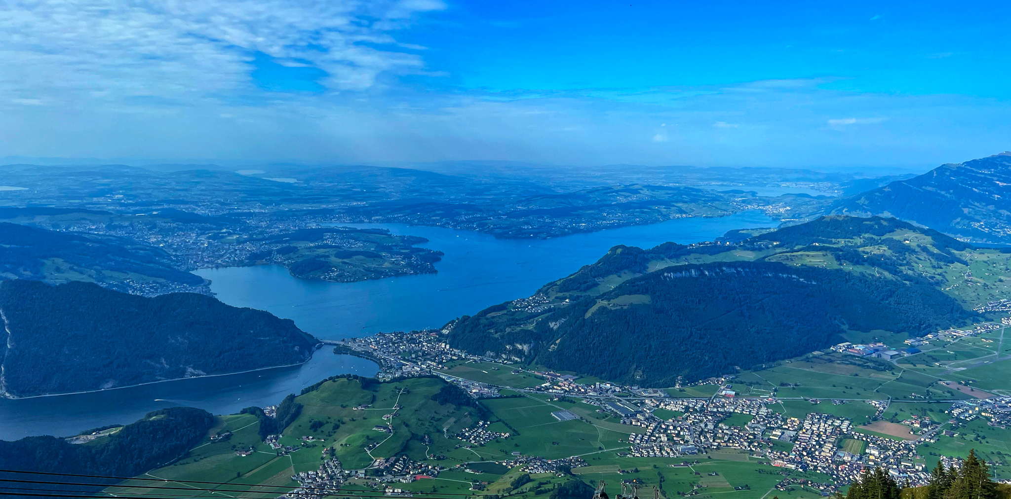 Lake Lucerne with alpine backdrop and clear water